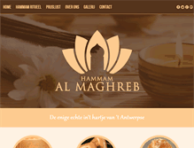 Tablet Screenshot of hammam-almaghreb.be